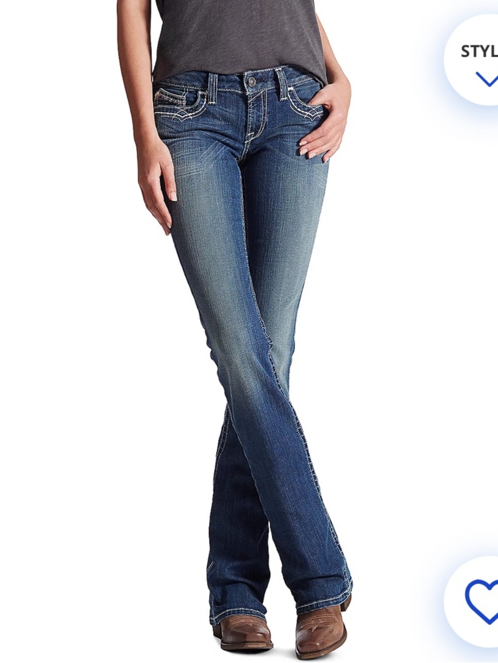 Ariat Women's  Bootcut Jeans with Contrast Stitching